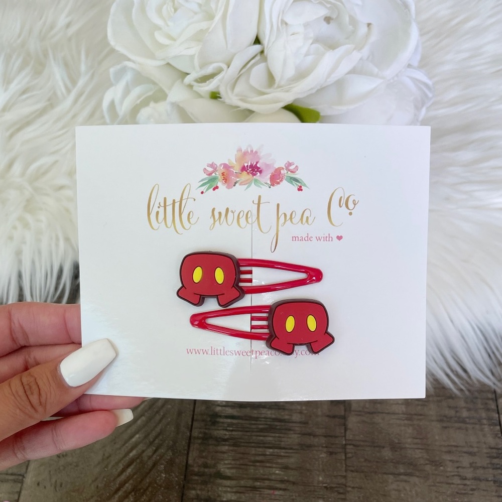 Mickey Mouse Shorts Snap Clips